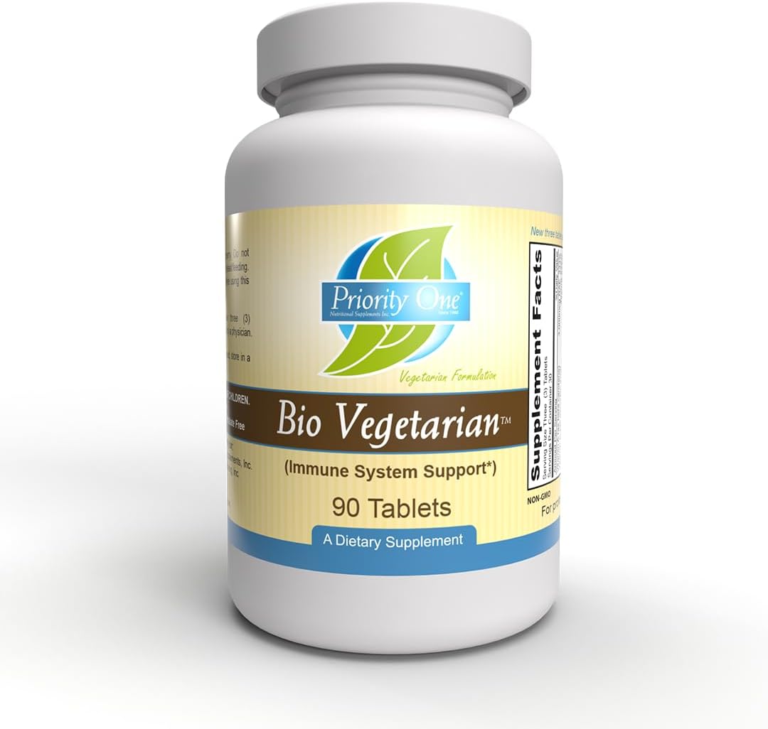 Priority One (Nuevo Tamaño) Bio Vegetarian (90 Comprimidos)