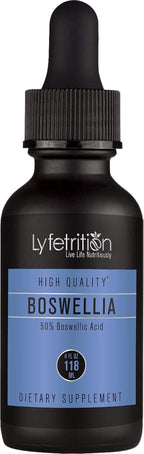 Lyfetrition Boswellia 455 mg - Extracto Líquido 118 ml - 220 Porciones - Alta Absorción - No Modificado Genéticamente - Certificado GMP - Sin Crueldad