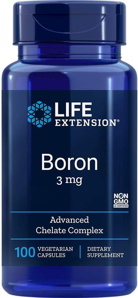 Life Extension Boro 3 mg - 100 Cápsulas Vegetarianas