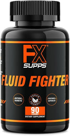 FXSUPPS Fluid Fighter – Suplemento Herbal con Potasio y Vitamina B6, 90 Cápsulas – Favorece el Equilibrio de Líquidos y la Función Muscular