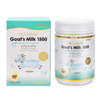 Hi Well Premium Leche de Cabra 1500 mg - 300 Comprimidos Masticables Sabor Fresa