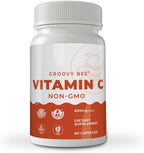 GROOVY BEE Vitamina C No OGM - 600 mg, 60 Cápsulas