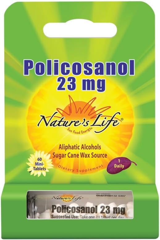 Nature's Life Policosanol 23 mg - 60 Cápsulas