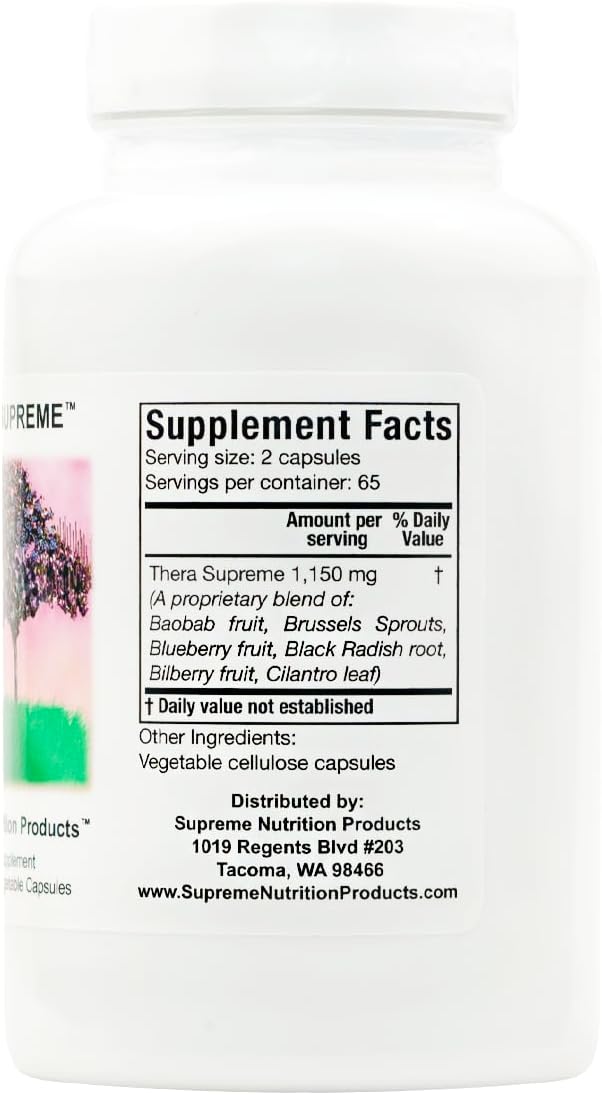 Supreme Nutrition Thera Supreme, 130 Cápsulas Herbales Vegetarianas