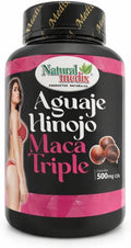 Natural medix Aguaje Hinojo Maca Triple (Maca Root Supplement) Premium 100 Cápsulas