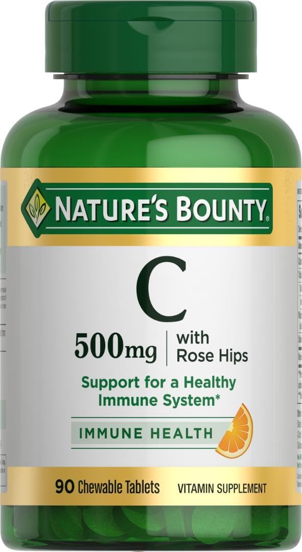 Nature's Bounty Vitamina C 500 mg, 100 Comprimidos (Pack de 6)
