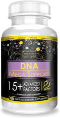 ACTIF DNA Mega Support con 15+ Factores Avanzados - Non-GMO, Acción Rápida, 60 Cápsulas