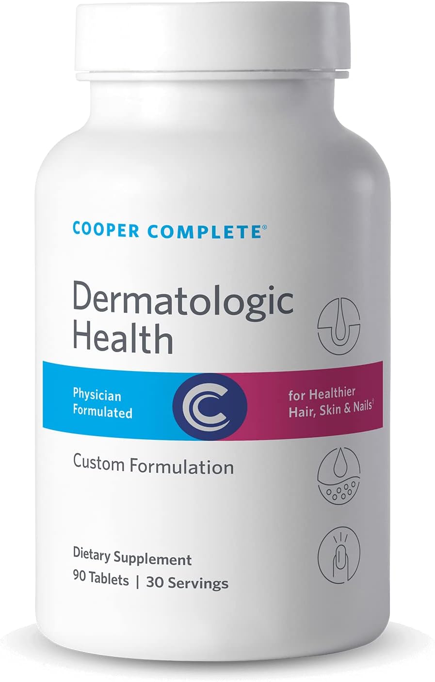 Cooper Complete Dermatologic Health - Biotina para Piel, Cabello y Uñas (2 Paquetes)