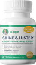 Dr. Marty Shine & Luster Masticables de Apoyo Estacional para Alergias en Perros, 60 uds.