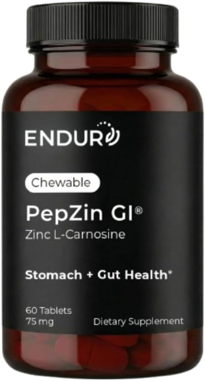 ENDUR PepZinGI Zinc-Carnosina 75 mg (60 comprimidos masticables) – Image 1