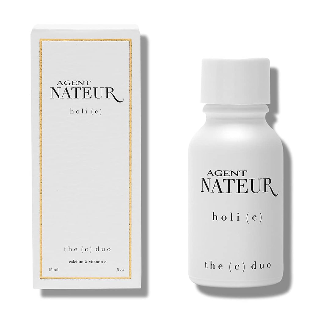 Agent Nateur - holi (c) duo Calcium + Vitamin C - Polvo para la piel - Tamaño de viaje 3ml