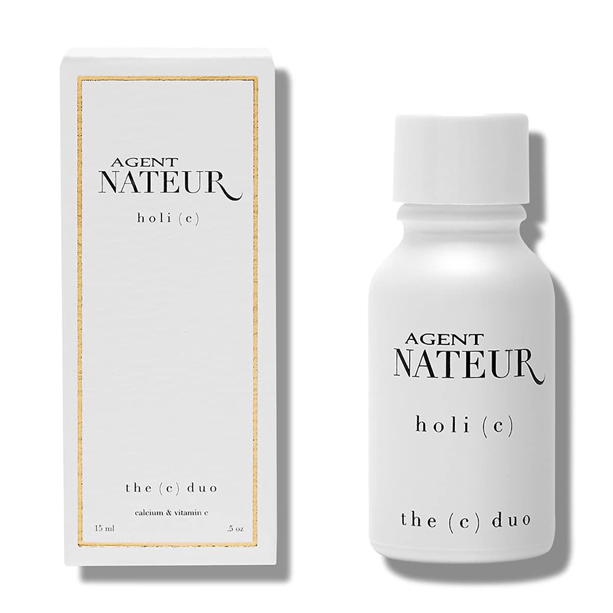 Agent Nateur - holi (c) duo Calcium + Vitamin C - Polvo para la piel - Tamaño de viaje 3ml