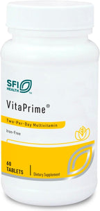 VitaPrime Multivitamin without Iron for Men and Women - With Methylated Folate and B12 - 60 Tablets