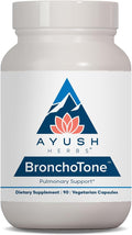 Ayush Herbs Bronchotone - Bronchial and Respiratory Support, 90 Capsules