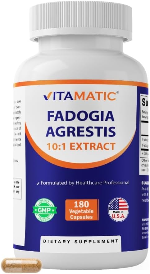 Vitamatic Fadogia Agrestis 10:1 Extract 600 mg 180 Veg Capsules