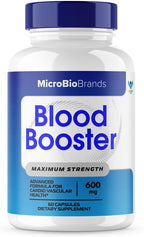 Microbio Blood Booster – Suplemento Natural para el Flujo Sanguíneo, 5 Envases (300 Cápsulas) – Micro Bio Brands