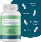 BESTVITE Biotina 10,000mcg (240 Cápsulas Vegetarianas) - Sin Estearatos - Sin Fosfato Dicálcico - Vegano - No GMO - Sin Gluten