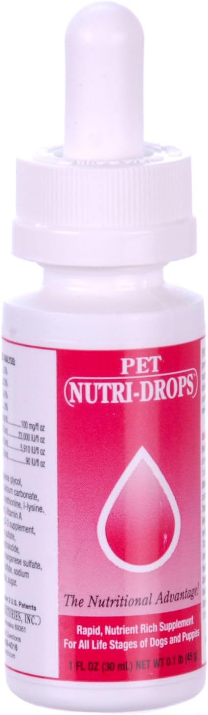 Bovidr Labs Pet Nutri-Drops - 1 oz – Nuevos cachorros: Ayuda a dar un buen arranque en sus ros días, – Image 1