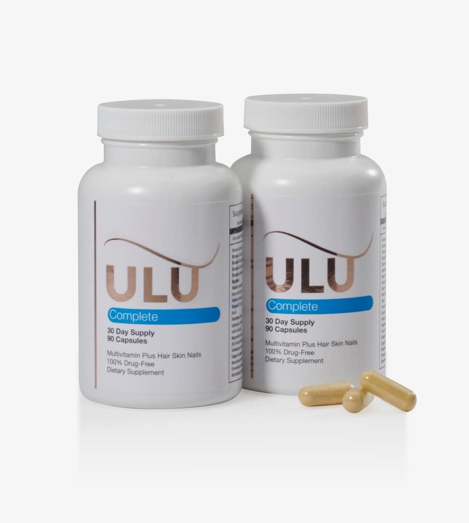 ULULIFE Multivitamínico Completo para Hombres y Mujeres - Biotina, Colágeno, Keratina - 180 Cápsulas (60 Días)