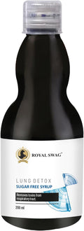 ROYAL SWAG Jarabe Ayurvédico de Desintoxicación Pulmonar 200 ml | Complemento Herbal con Tulsi, Mulethi, Vasava, Pippali y Cúrcuma | Sin Azúcar