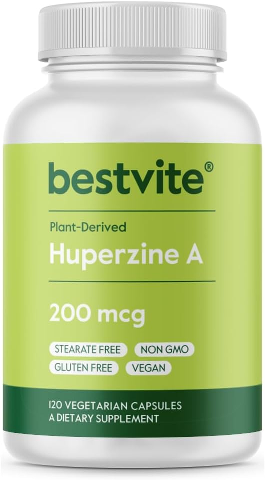 BESTVITE Huperzina A 200mcg – 120 Cápsulas Vegetales