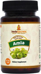 VedaSecrets Cápsulas de Amla Orgánicas - 60 Cápsulas - Suplemento de Vitamina C Natural