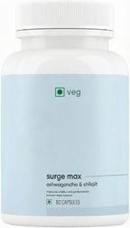 Surge Maxs - Cápsulas con Shilajit, Ashwagandha, Gokshura y Safed Musli - 60 Cápsulas