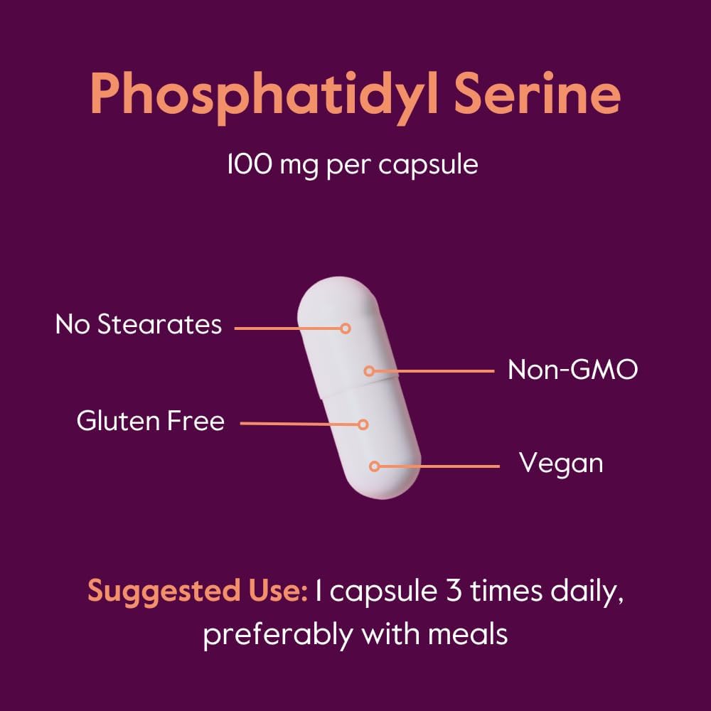 Phosphatidylserine 100mg – 120 Vegetable Capsules – Sharp-PS® Green
