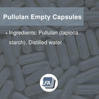 Cápsulas Vacías Tamaño 1 - Pullulan Vegano - 120 Unidades - Cápsulas Vegetales para Suplementos DIY