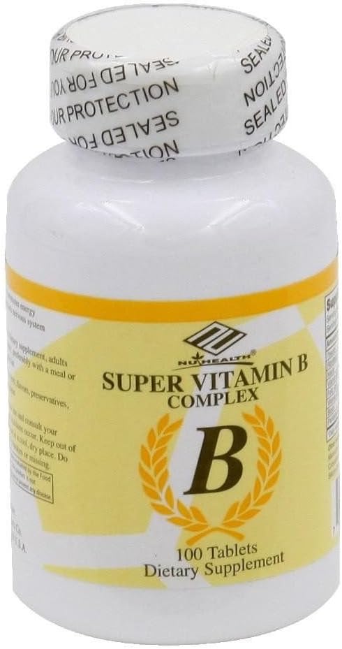 NuHealth Complejo B, 100 Cápsulas Blandas