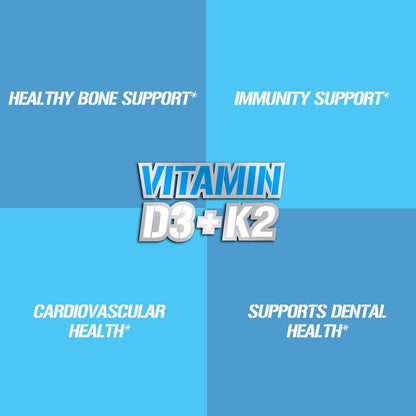 Evlution Nutrition Vitamina D3 K2 - 5000 UI – La vitamina K contribuye al mantenimiento de los huesos en – Image 5