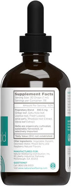 Kids' Attention Gold - Apoyo Natural para la Concentración y el Enfoque con Rhodiola - Sabor a Bayas Mixtas y Frambuesa - 118 ml