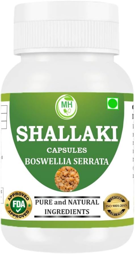 Shallaki (Boswellia serrata) Cápsulas - Pack de 2 x 60 Cápsulas de 500 mg