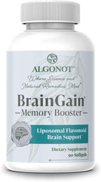 BrainGain, Luteolin and Key Ingredients with Olive Pomace Oil - 90 Capsules