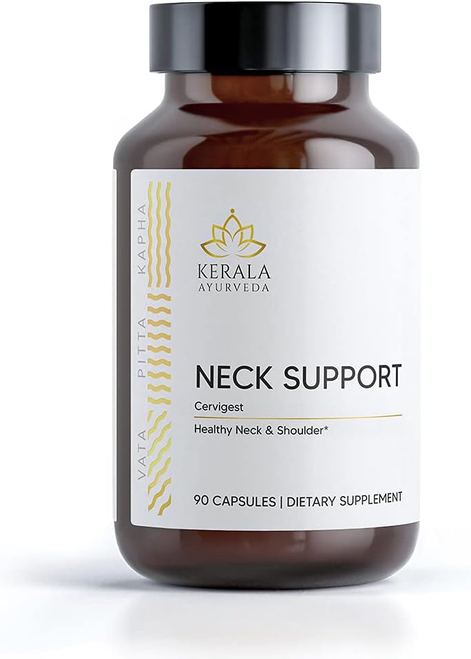 Kerala Ayurveda Neck Support - Cápsulas Herbales para el Cuello, 90 uds.