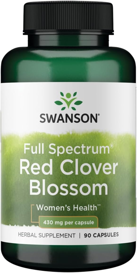 Swanson Trébol Rojo Flor 430 mg 90 Cápsulas