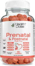 Health Dose Complejo Prenatal y Postnatal con Vitamina B6, B12, C y Zinc - 90 Gomitas