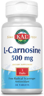 KAL L-Carnosinum 500 mg, 30 Comprimidos