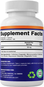 Vitamatic Apigenina 50mg - 120 Cápsulas Vegetales (2 Envases, 240 Cápsulas)
