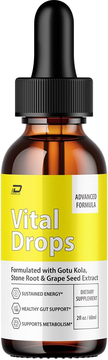Vital Drops Healthy Formula | Extra Strength Liquid Drops | 1 Month Supply