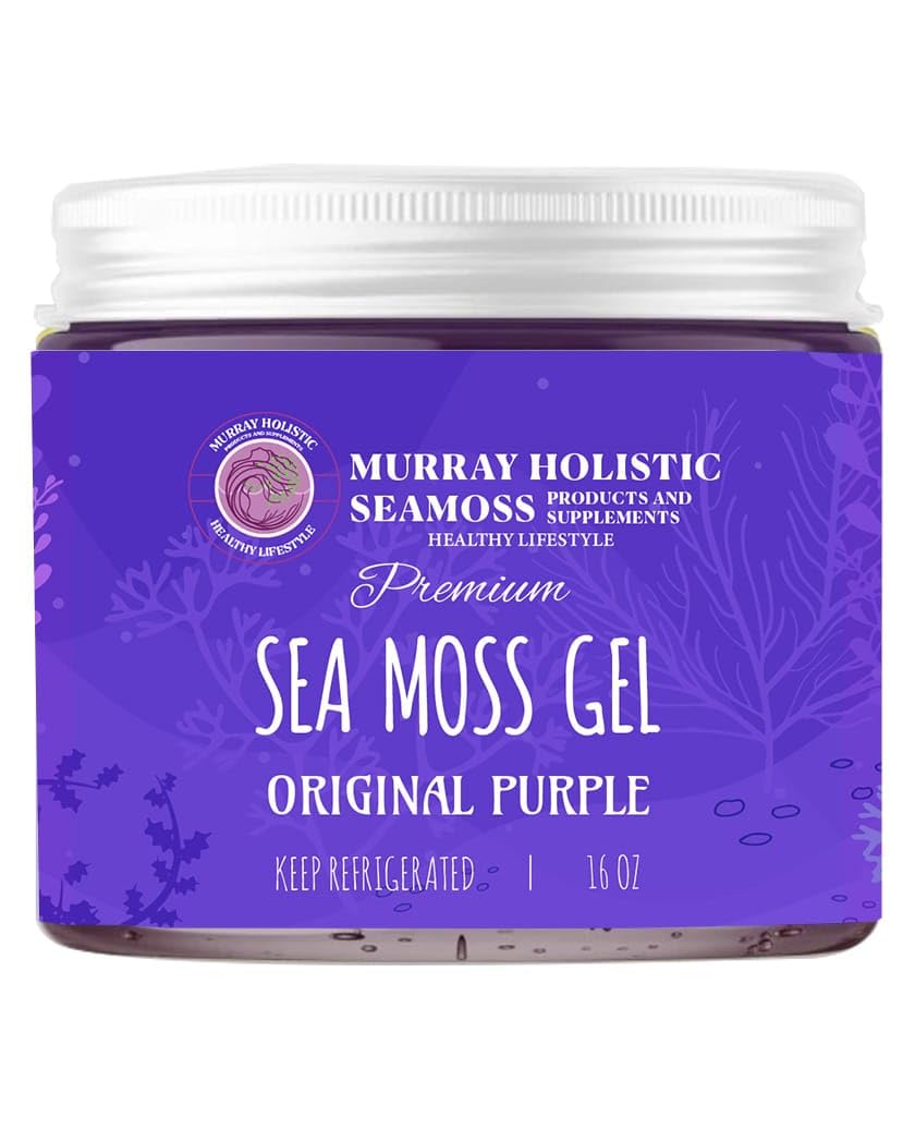 Sea Moss Gel Orgánico Crudo Púrpura Chondrus Crispus (Musgo Irlandés) - 8 oz