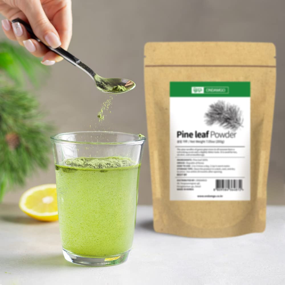 ONDAMGO Polvo Natural de Agujas de Pino 200g - 100% Hoja de Pino en Polvo