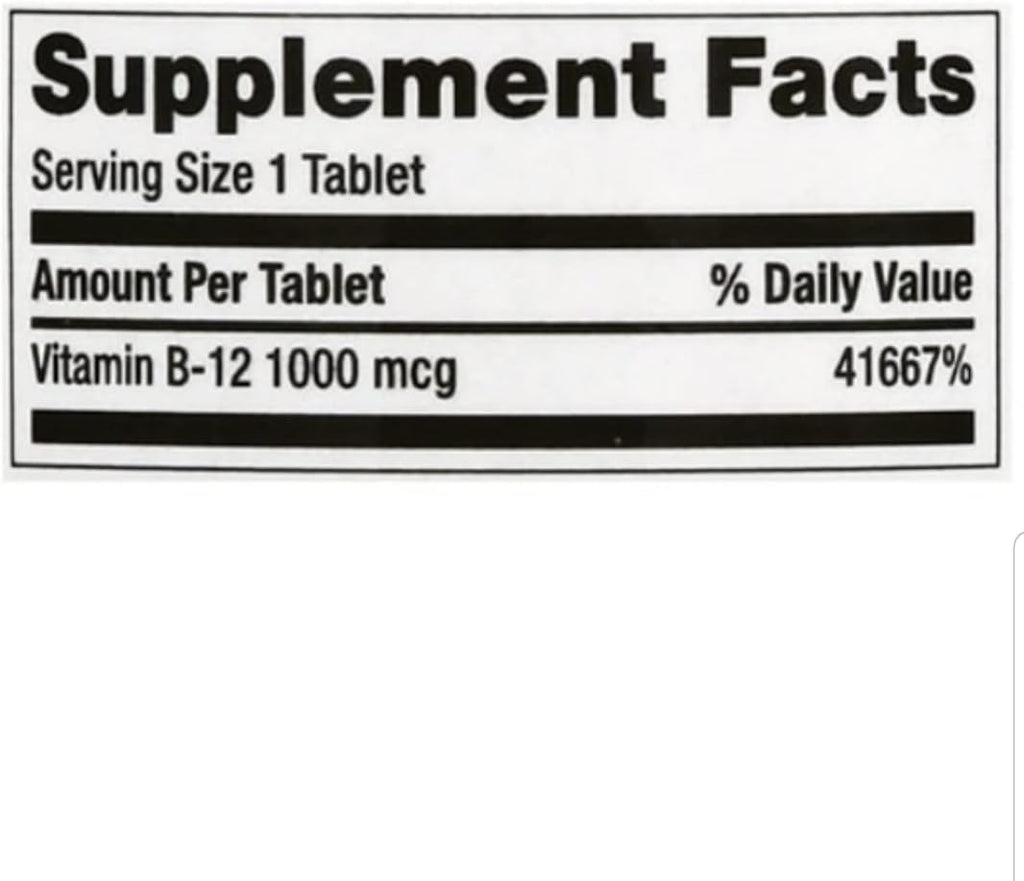 Finest Nutrition B-12 1000mcg 60 Comprimidos