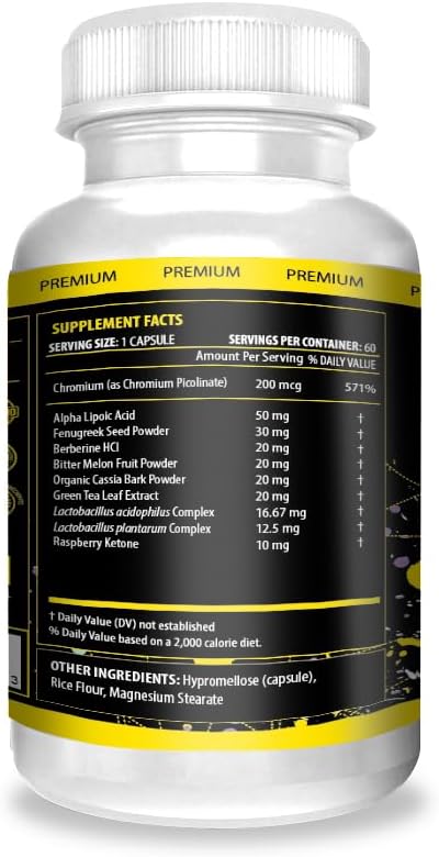 ACTIF GLP-1 Mega Support with 10 Advanced Weight Factors and Probiotics, 60 Capsules