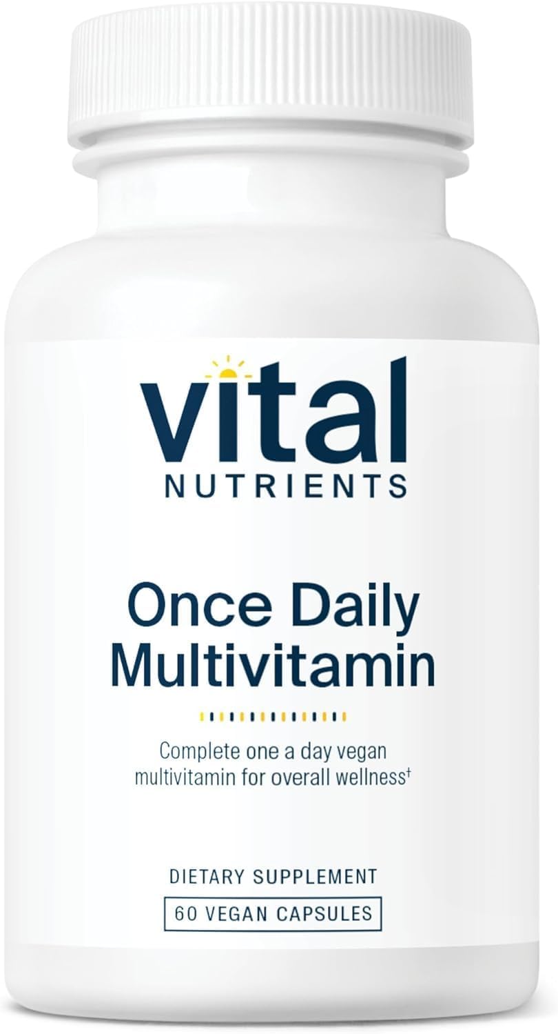 Vital Nutrients Multivitamínico Diario Vegano para Mujeres y Hombres - Sin Alérgenos - 19 Vitaminas Esenciales + Antioxidantes para la Salud Ocular y Cardíaca - Sin Gluten, Lácteos ni Soja - 60 Cápsulas