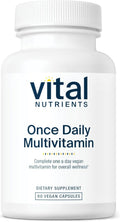 Vital Nutrients Multivitamínico Diario Vegano para Mujeres y Hombres - Sin Alérgenos - 19 Vitaminas Esenciales + Antioxidantes para la Salud Ocular y Cardíaca - Sin Gluten, Lácteos ni Soja - 60 Cápsulas