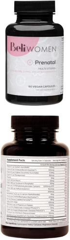 Beli Bundle para Parejas - Multivitamínico Prenatal de Preconcepción para Fertilidad, Apoyo a la Salud y Cantidad de Espermatozoides para Hombres, Apoya la Calidad del Óvulo y la Fertilidad para Mujeres, 150 Cápsulas 30 Días de Suministro
