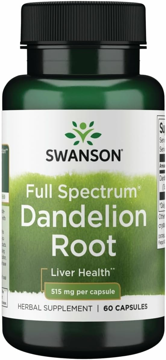 Swanson Dandelion Root 515 mg - 60 Cápsulas