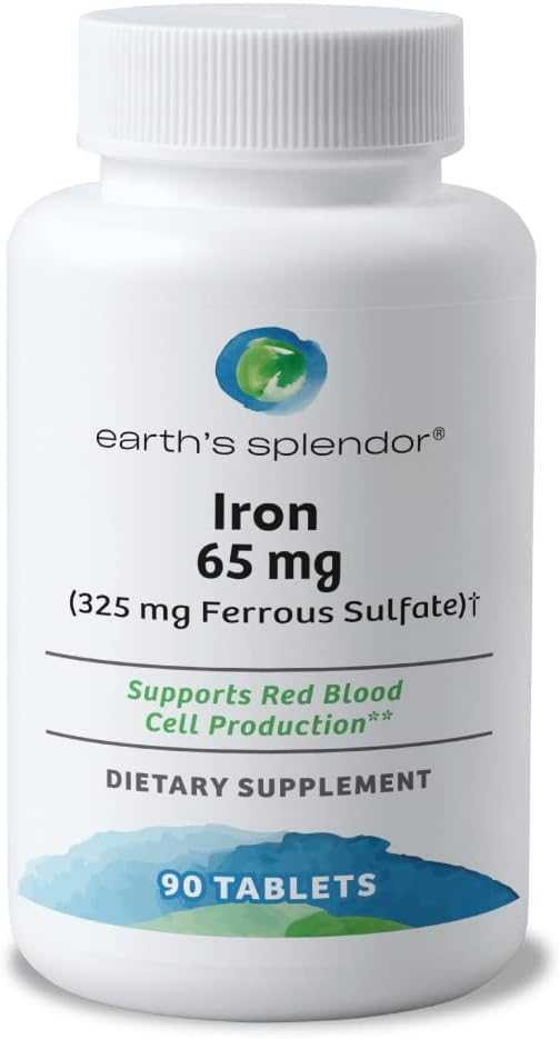Earth's Splendor Energy + Muscle Support: Vitamina B12 (1000mcg) y Magnesio (500mg) - Sin Gluten, Sin Trigo, Sin Sabores Artificiales