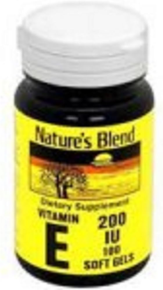 Nature's Blend Vitamina E 200 UI - 100 Cápsulas Blandas
